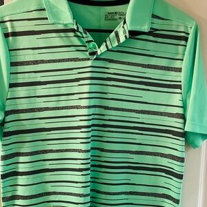 Brand New! Nike Golf Dri-FIT Polo in bright green/mint and Black